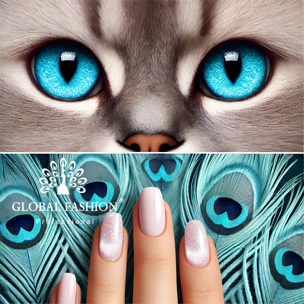  Ojă semipermanentă Snow White, 3D Cat Eye Materiale pentru unghii cu gel