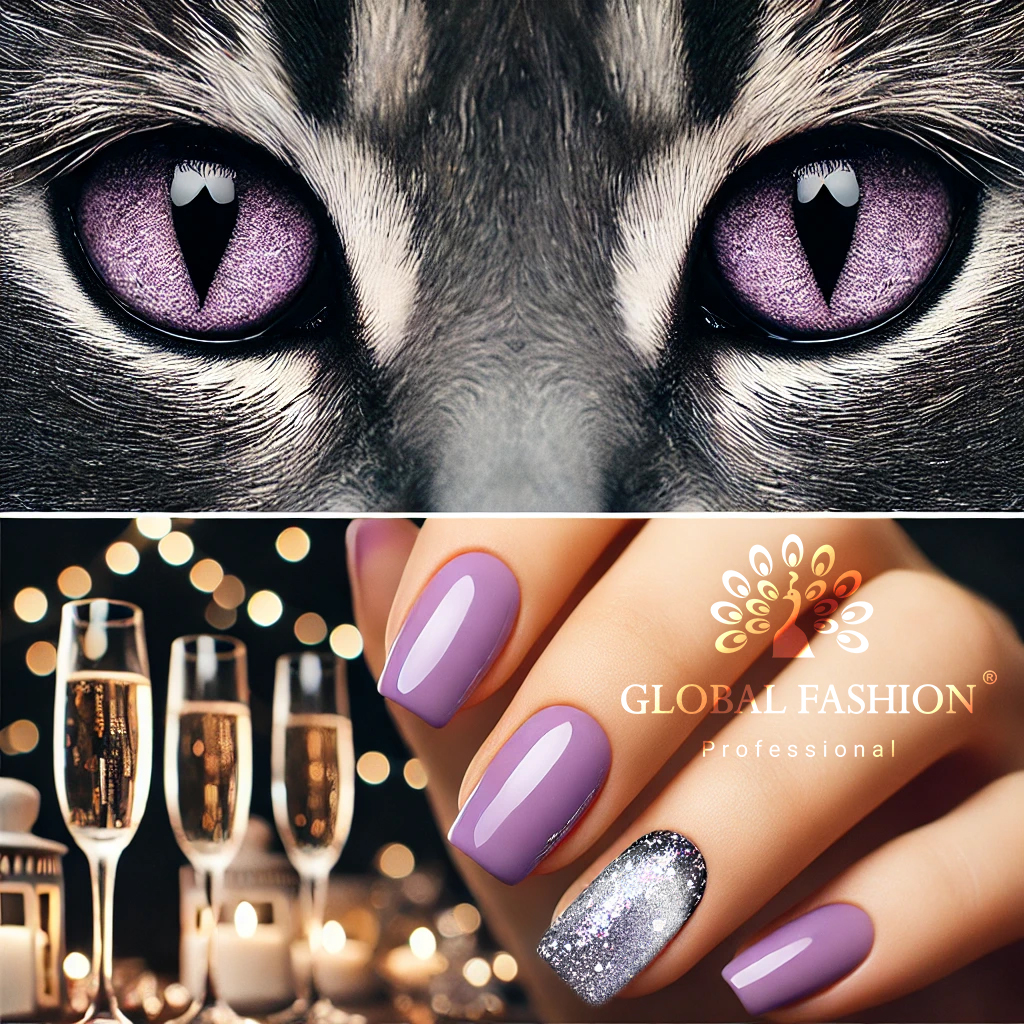 Gel polish Cat Eye 3D Snow White pentru manichiură elegantă 